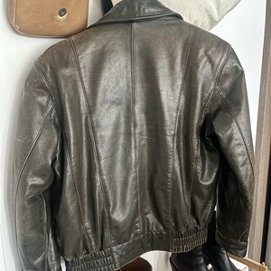 Leather Bomber Jacket